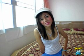 Cutie Pim on her knees sucking cock doggy style sex and cum in mouth